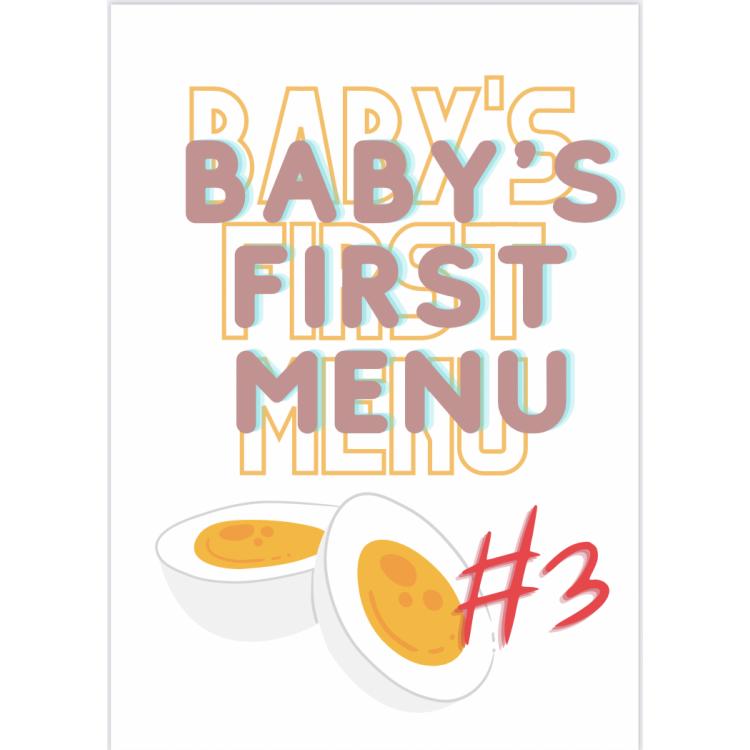 Babys first menu #3